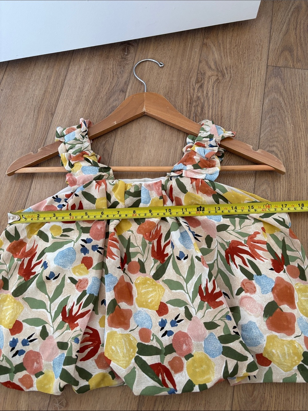 Beautiful Floral Ruffle Strap Top - Picture 9 of 11